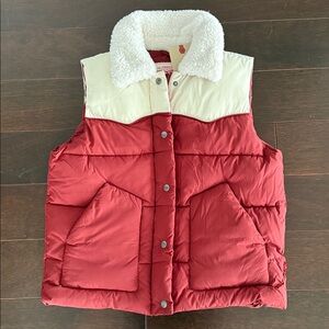 Levi’s Puffer Vest with Sherpa Collar